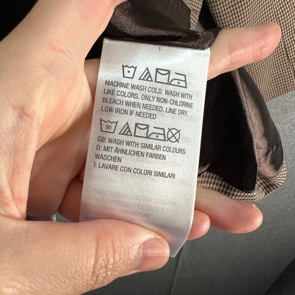 GRAVER Susan Graver Petite Yarn-Dyed Blazer w/ Hood Chocolate Size Petite Large - Picture 9 of 13